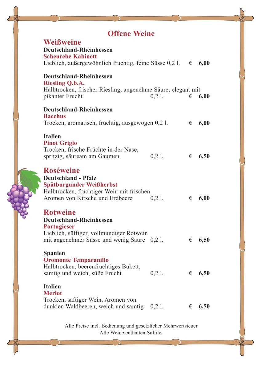 offene Weine 